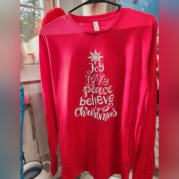 Joy Peace Love Christmas Soft Long Sleeve - Picture 1 of 2